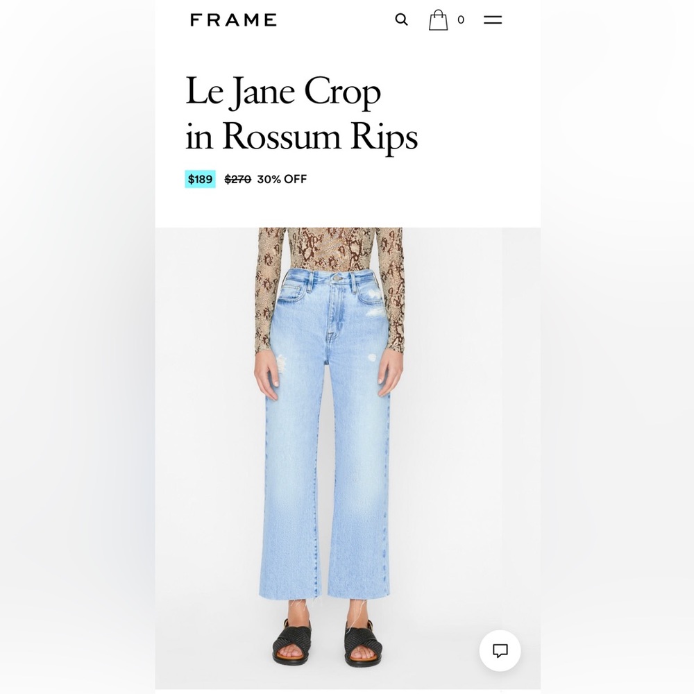 Frame Denim Le Jane Crop jean